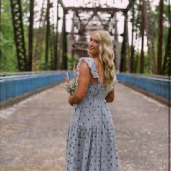 Pilcro Flutter-Sleeve Tiered Midi Dress - Picture 5 of 8